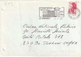 FLAMME  TEMPORAIRE    93  LE  BOURGET   /  N°  2376 - Mechanical Postmarks (Advertisement)