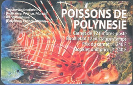 FRENCH 2003 POLYNESIA 2009 FISH BOOKLET WITH PANE OF 12** - Fishes