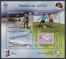 Uruguay: 1999, Blockausgabe: Mi. Nr. 89, Philatelie Im Jahr 2000.  **/MNH - Uruguay