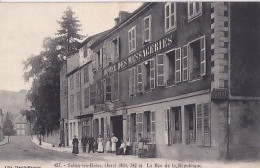 SALINS LES BAINS                      Rue De La République             HOTEL DES MESSAGERIES - Autres & Non Classés