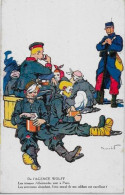 CPA Satirique Caricature Guerre 14-18 Patriotique Germany Kaiser Non Circulé - Satirisch