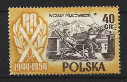 Poland 1954 Rep. 10th Anniv. Y.T. 770 (0) - Gebruikt