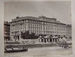 Austria Wien Photo M. Frankenstein. Verlag August Angerer. Der Donaukanal.  245x192 Mm. - Old (before 1900)