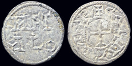 France Carolingians Poitou Charles The Simple AR Denier Melle Mint - 898-923 Karl III. Der Einfältige