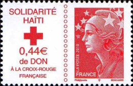 France Poste N** Yv:4434 Mi:4803 Croix-Rouge Solidarité Haïti (Thème) - Cruz Roja