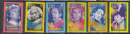 Yvert 3391 / 3396 Les Chanteurs Français Cachets Ronds - Used Stamps
