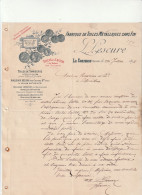 16-L.Lescure..Fabrique De Toiles Métalliques Sans Fin, Toiles En Laiton..La Couronne..(Charente)...1898 - Andere & Zonder Classificatie