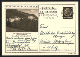 AK Bad Königswart, Teilansicht Mit Bädern, Ganzsache Lernt Deutschland Kennen  - Cartes Postales