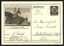 AK Marktredwitz /Bayr. Ostmark, Rathaus Und Kirchturm, Ganzsache Lernt Deutschland Kennen  - Postcards