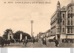 ESPAGNE MELILLA  Entrada Al Parque Y Calle Del General Marina - Melilla