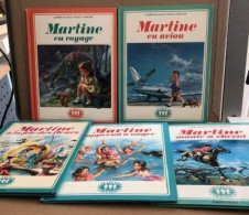 5 Albums De Martine / Martine En Avion -martine En Voyage -martine à La Fete Des Fleurs -martine Apprend à Bager -martin - Other & Unclassified