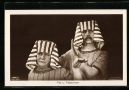 AK Schauspieler Pat Und Patachon In ägyptischen Kostümen  - Acteurs