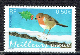 Meilleurs Vœux : Rouge-gorge (timbre De Feuille) - Unused Stamps