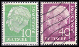 1953 - 1954 - ALEMANIA - REPUBLICA FEDERAL - PRESIDENTE THEODOR HEUSS - YVERT 67,71 - Oblitérés