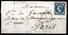 Lettre De Tarbe 1857 - 1853-1860 Napoleon III