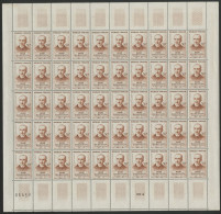 N° 1225 50 Fr BERGSON Feuille Complète De 50 Ex. Neufs ** (MNH) Cote 85 € Voir Suite - Feuilles Complètes