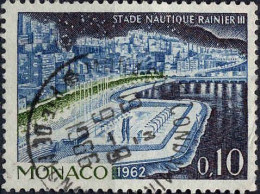 Monaco Poste Obl Yv: 539A Mi:693 Stade Nautique Rainier III (TB Cachet à Date) 9-9-1966 - Usados