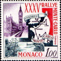 Monaco Poste N** Yv: 689 Mi:824 35.Rallye Monte-Carlo Londres Big Ben - Ongebruikt