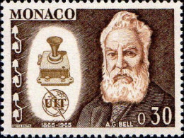 Monaco Poste N** Yv: 669 Mi:803 UIT Alexander Graham Bell - Unused Stamps