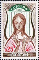 Monaco Poste N** Yv: 618/619 Europa Cept Lyre & Femme à La Colombe - Unused Stamps