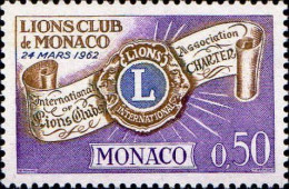 Monaco Poste N** Yv: 613 Mi:729 Lions Club De Monaco - Neufs