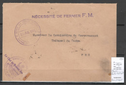 Maroc - Lettre FM - Poste Militaire - BOULEMANE-1935 - Brieven En Documenten