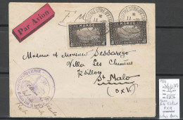 Maroc - Lettre FM Avion  - Poste Militaire - RICH 1934 - Brieven En Documenten