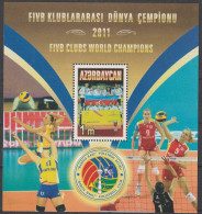 Aserbaidschan: 2008, Block: Mi. Nr. 108, Gewinn Der Volleyball-Weltmeisterschaft Der Vereine Durch Rabita Baki. **/MNH - Volleybal