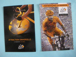 Lot 2 CP Parcours Du Tour De France Cycliste 2014 + 2015 (5 Photos) - Cycling