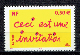 Timbre De Message : "Ceci Est Une Invitation" - Ongebruikt