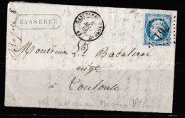 Lettre De  Castelnau-Magnoac 6-5-1866 - 1863-1870 Napoleon III With Laurels