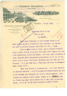 Facture Illustrée ( ALGERIE ) Importation Transit Colonial Coudray Successeur A. PEROT à  ALGER - Other & Unclassified