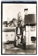 Fotografie W. Apel, Berlin, Ansicht Kipfenberg / Altmühltal, Gasse Im Ort Mit Blick Zur Burg  - Places