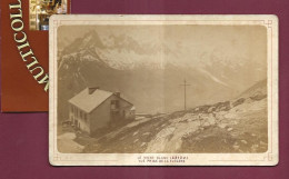 220524 - PHOTO ANCIENNE CABINET ND - N°122 LE MONT BLANC Vue Prise De La Flégère - Chalet - Places