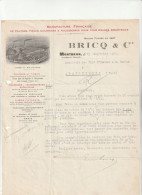 16-Bricq & Cie....Manufacture De Feutres, Tissus, Courroies  Pour Usages Industriels...Montbron..(Charente)...1920 - Autres & Non Classés