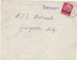 37234# HINDENBURG LOTHRINGEN LETTRE Obl LIXINGEN ST AVOLD 6 Septembre 1941 LIXING MOSELLE METZ - Cartas & Documentos