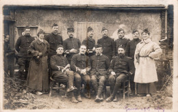 C P A  -  95. -   MERY -  CARTE PHOTO -  Groupe  De Militaires - Mery Sur Oise