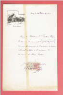 COMMUNE DE JOUY 28 RECU AUTOGRAPHE DE M. LE CURE DE JOUY DE 250 FRANCS DE MADAME FORTIN HAZON POUR UNE MESSE EGLISE - 1900 – 1949