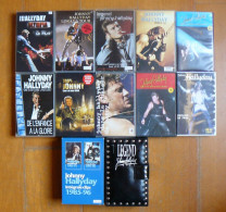 Johnny HALLYDAY : Lot De 14 Vidéos De Concert En VHS Dont Le Coffret Legend - Otros & Sin Clasificación