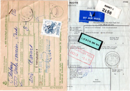 GB 1971, Luftpost Paketkarte V. Barnet M. Schweden Porto U. Postformular - Other & Unclassified