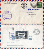Kanada 1930, 2 C. U. Rs. Air Fee Marke Auf Edmonton-Fort McMurray Erstflug Brief - Storia Postale