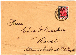 DR 1922, 4 Mk. Auf Auslands Brief V. Berlin N. Estland. - Cartas & Documentos