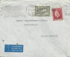 Griechenland 1949, Luftpost  Brief M. 100+3000 Dr. V. Athen N. Norwegen.   - Otros & Sin Clasificación