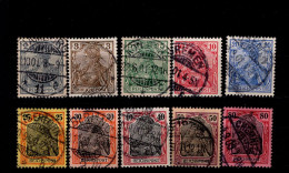 Deutsches Reich 053 - 62  Germania Gestempelt Used - Usados