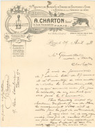 Facture Illustrée Manufacture De Timbres En Caoutchouc Imprimerie Tampon Cachet P. LAUGA Succ. A CHARTON à PARIS - 1900 – 1949