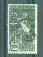 ITALIE - N°701 Oblitéré - 30°anniversaire De La Mort Du Biologiste Battista Grassi (1854-1925). - 1946-60: Gebraucht