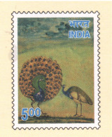 India, Bird, Birds, Postal Stationery, Pre-Stamped Cove With New Year Greeting Card, 1v, MNH** - Peacocks