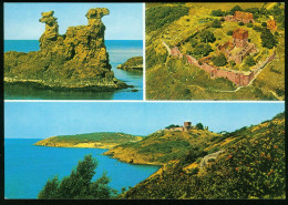 Ak Denmark, Bornholm | Multiview. Hammershus Ruins, Lion Heads (1989 Neksø (Nexø) > Denmark) #ans-2030 - Danemark