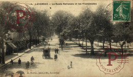 FRANCIA. FRANCE.   LAVARDAC La Route De Nationale Et Les Promenades - Lavardac
