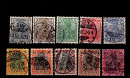 Deutsches Reich 053 - 62  Germania Gestempelt Used (2) - Used Stamps